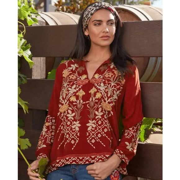 Johnny Was Frankie Blouse in Red size L - Picture 1 of 11